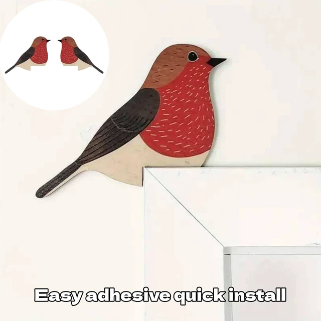 Alt view image 5 of 7 - Bird Door Decor, 3 Pairs, Cute Door Toppers