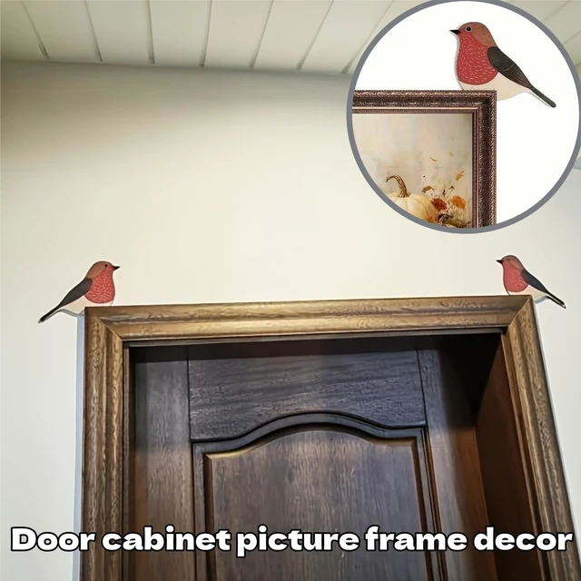 Alt view image 6 of 7 - Bird Door Decor, 3 Pairs, Cute Door Toppers
