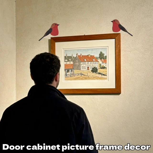 Alt view image 7 of 7 - Bird Door Decor, 3 Pairs, Cute Door Toppers