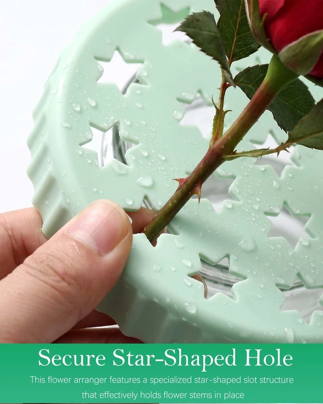 Alt view image 5 of 7 - 3 Pack Silicone Flower Arranger, Reusable Floral Grid for DIY Bouquet,Green