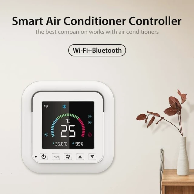 Alt view image 2 of 7 - Smart Air Conditioner Controller, WenzhiIoT WiFi Thermostat for Mini-Split,Window,Portable AC Tuya Smart Life Wireless Remote Compatible with Alexa Google Home