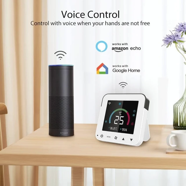 Alt view image 5 of 7 - Smart Air Conditioner Controller, WenzhiIoT WiFi Thermostat for Mini-Split,Window,Portable AC Tuya Smart Life Wireless Remote Compatible with Alexa Google Home