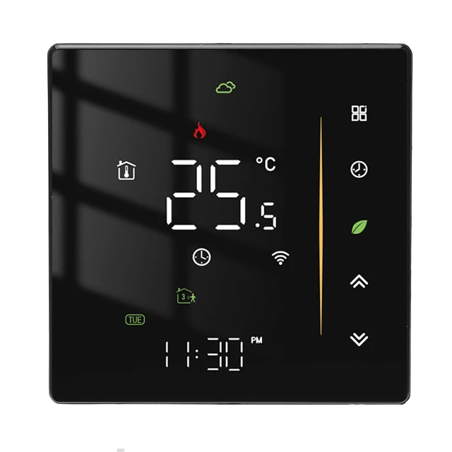 Alt view image 2 of 7 - Smart Thermostat, Smart Thermostat Professional WIFI Programmable APP Control Energy Saving Flame Retardant Home Thermostat 95 to, Programmable