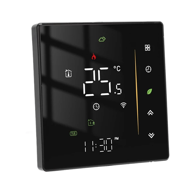 Alt view image 4 of 7 - Smart Thermostat, Smart Thermostat Professional WIFI Programmable APP Control Energy Saving Flame Retardant Home Thermostat 95 to, Programmable