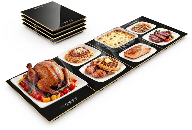 Main image of Modular 47 x 16 Inch Food Warmers for Parties Buffet, Electric Warming Tray