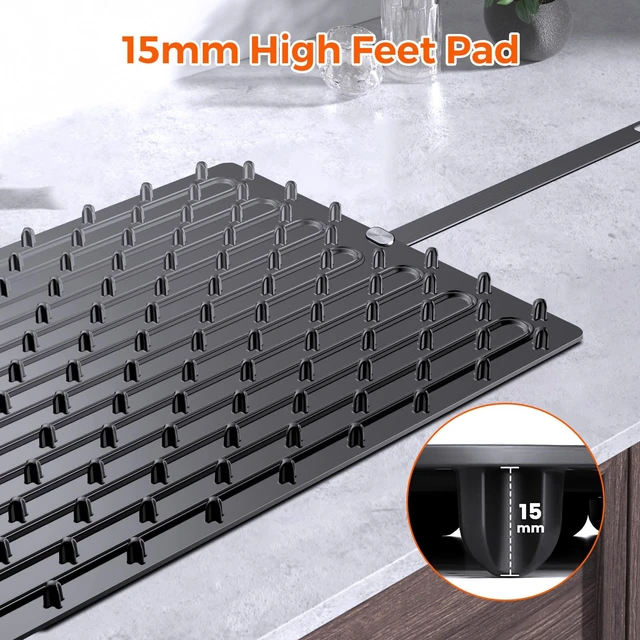 Alt view image 6 of 7 - Warming Mat for Food,Silicone Electric Warming Tray for Buffets Party and Home,10s Fast Full Surface Food Heating pad,Portable Design for Daily Use,8 Temperture Settings & 1-6h Timer (Dark Grey)