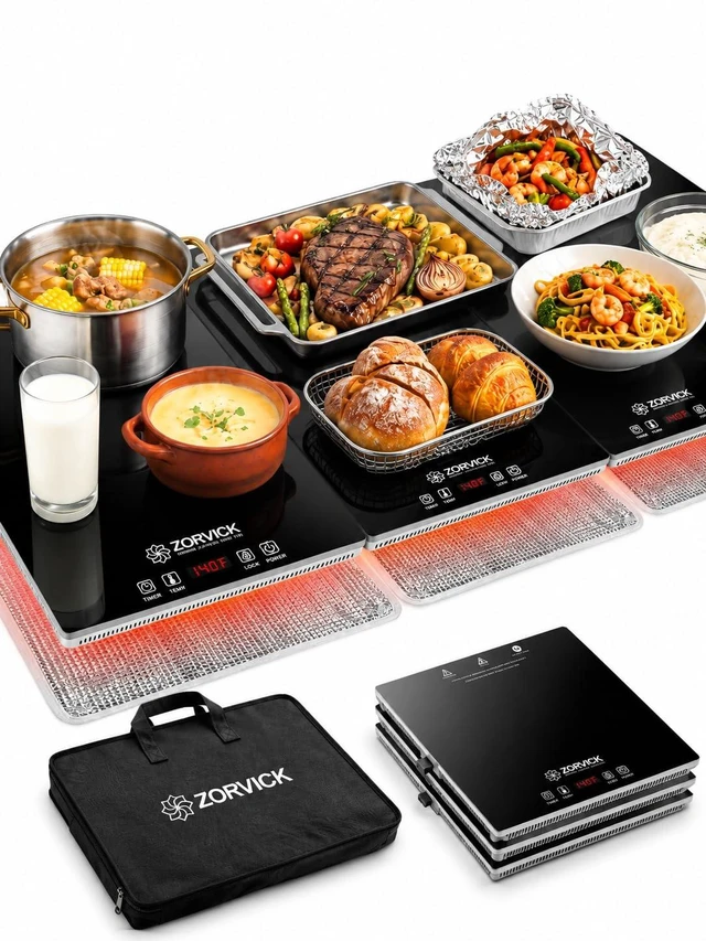 Main image of Electric Warming Trays, 3-in-1 Independent Temp Control