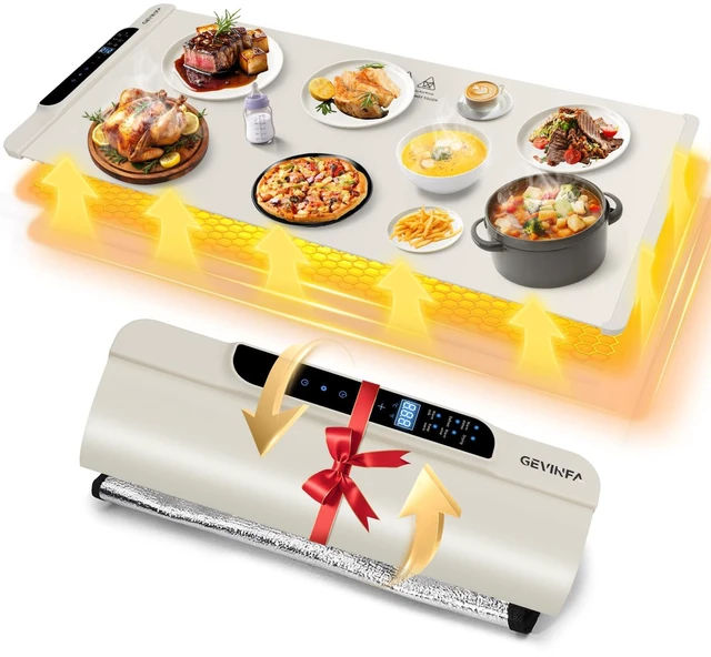 Main image of GEVINFA Extra Large Food Warming Mat 36"x16" Inches with 11 Heating Modes
