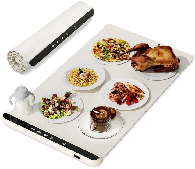 Main image of Food Warming Mat for Food Warmers for Parties Buffet Servers and Warmers, Electric Warming Trays for Buffets Party, Portable Food Warmers for Food Trays Buffet Warmer Rollable & Portable Food Warmer