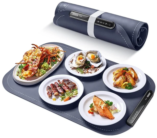 Main image of Food Warming Mat, 24 x 16 in, Electric Warming Tray, Warming Mat for Food