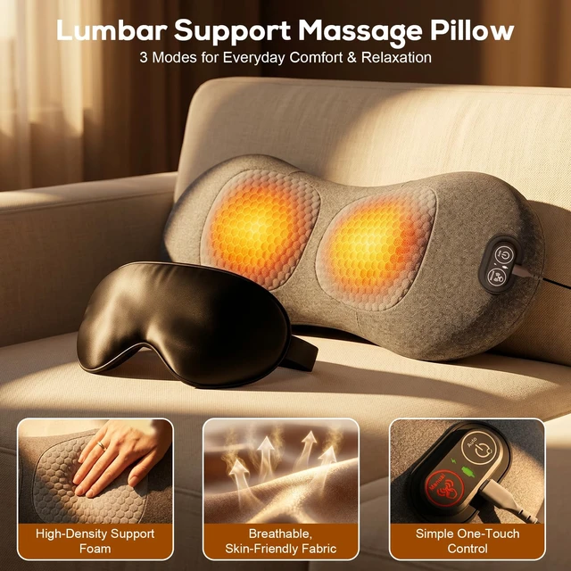 Alt view image 3 of 7 - Smooth Triple Spine Fusion Back Massager with Heat, Vibration &Stretching