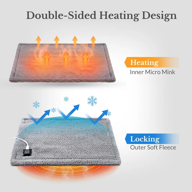 Alt view image 2 of 7 - USB Heating Pad for Travel with 3 Heat Settings & Auto-Off Non-Rechargeable