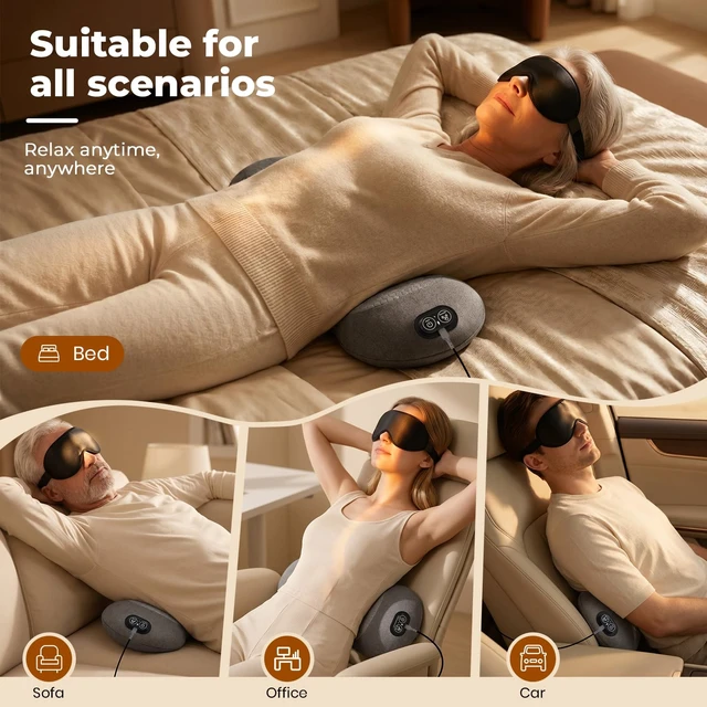 Alt view image 6 of 7 - Smooth Triple Spine Fusion Back Massager with Heat, Vibration &Stretching