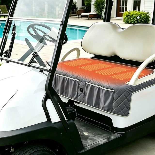 Alt view image 3 of 7 - Warming Seat Pad, Comfort Heated Golf Cart Blanket Cushion, 128x80cm 5V