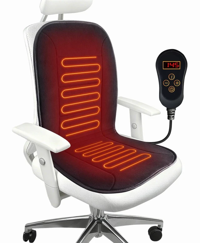 Main image of MAXCOM Heated Seat Cushion for Office Chair-Heating Pad for Back Lumbar Hip Thigh with 7 Temp Levels & Auto Shutoff