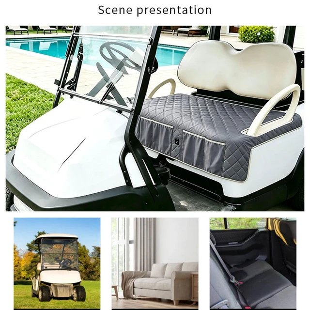 Alt view image 5 of 7 - Warming Seat Pad, Comfort Heated Golf Cart Blanket Cushion, 128x80cm 5V