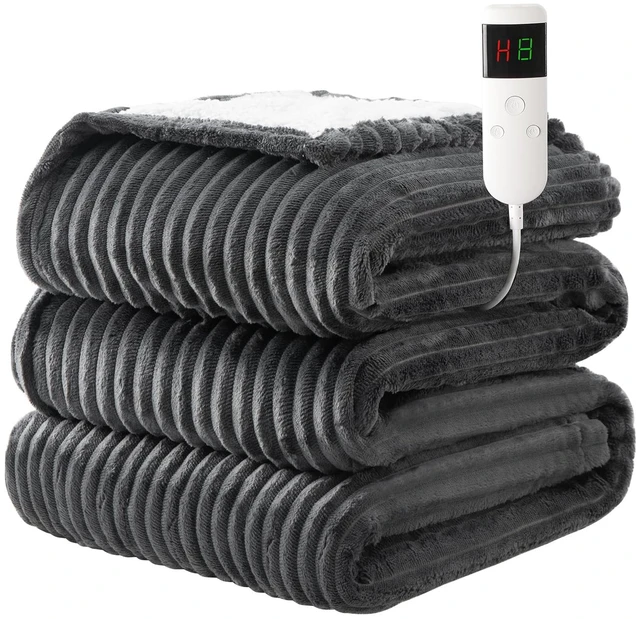 Main image of Heated Blanket 50"x60",ETL Certified Electric Blanket (Grey)