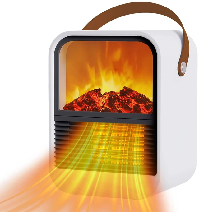 Main image of Portable Mini Electric Fireplace Space Heaters for Indoor Use