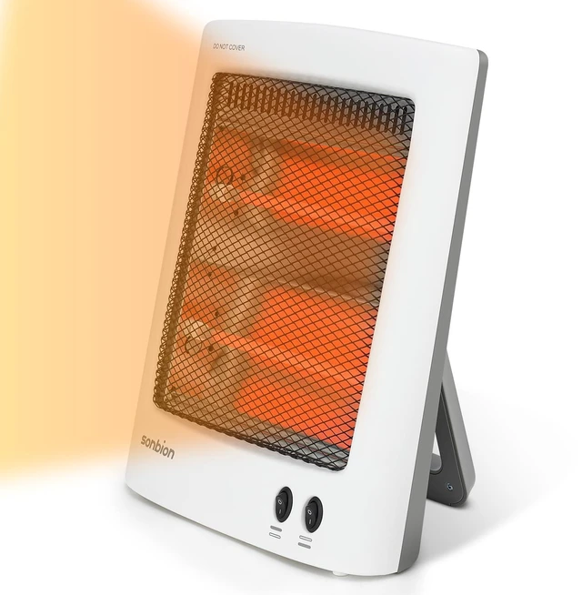 Main image of Radiant Space Heater, Portable Electric Heater, Infrared Heaters for Indoor Use, Halogen Heater for Garage Office, Foldable Holder, Overheat and Tip-over Protection, ETL Listed