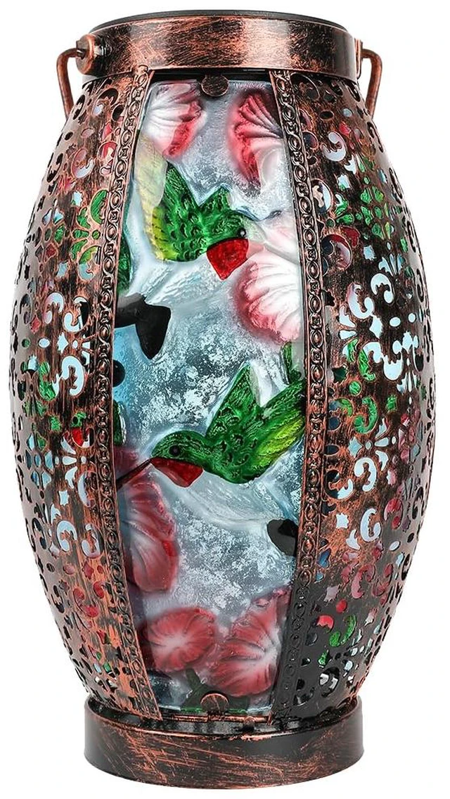 Main image of Hanging Solar Lantern Waterproof Garden Light Hummingbird-New