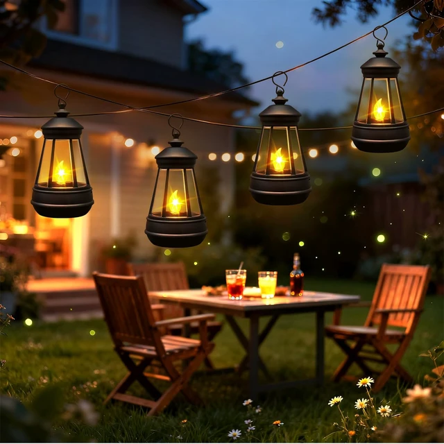 Alt view image 2 of 6 - 2 Pack Mini Solar Lantern Lights Replacement Parts for Outdoor Statue