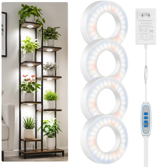 Main image of Kullsinss 3.5" Grow Lights for Indoor Plants, 24W Full Spectrum Plant Light