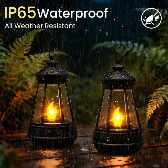 Alt view image 5 of 6 - 2 Pack Mini Solar Lantern Lights Replacement Parts for Outdoor Statue