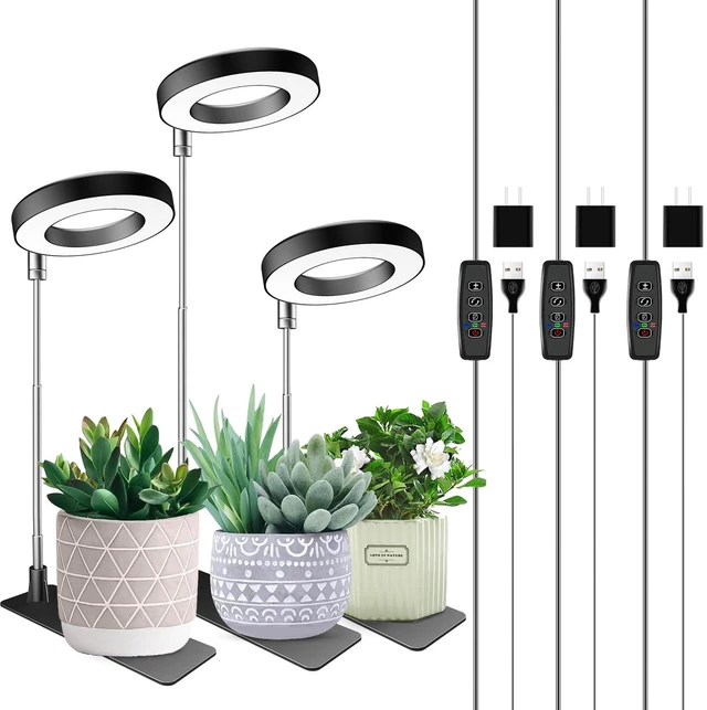 Main image of Aokrean Grow Lights for Indoor Plants, Full Spectrum Plant Light with Base