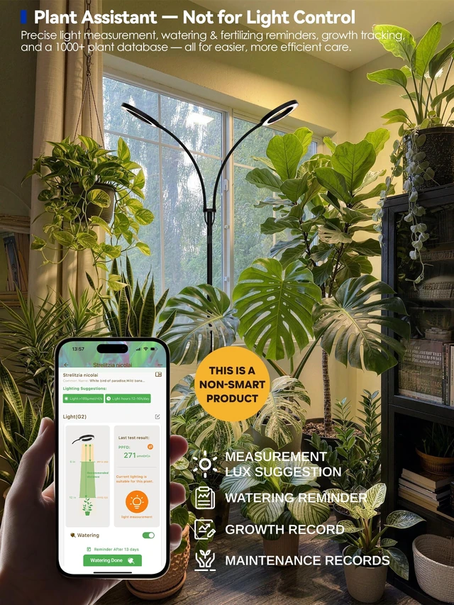 Alt view image 5 of 7 - Grow Lights for Indoor Plants,LED Plant Light with Stand for Indoor Growing