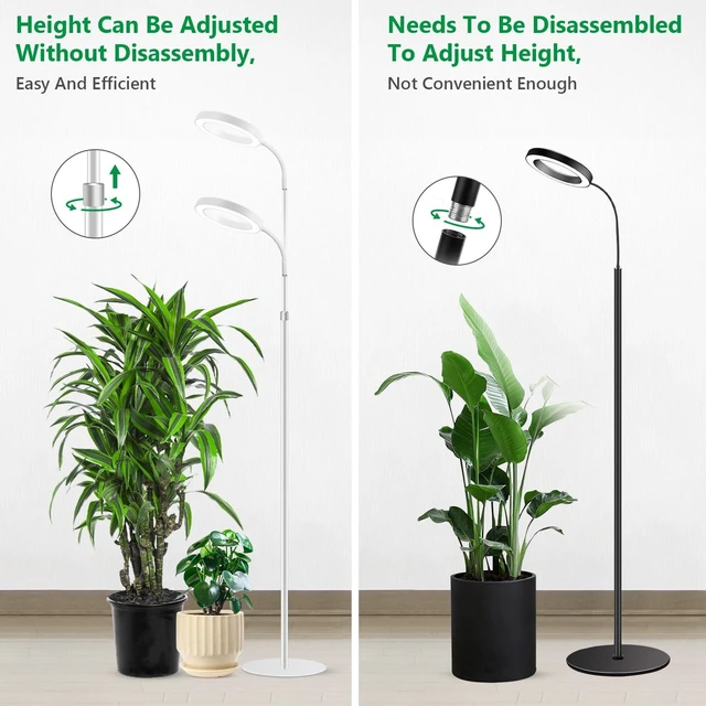 Alt view image 7 of 7 - Aumtrly Floor Grow Light Full Spectrum with 68" Stand for Tall Indoor Plant