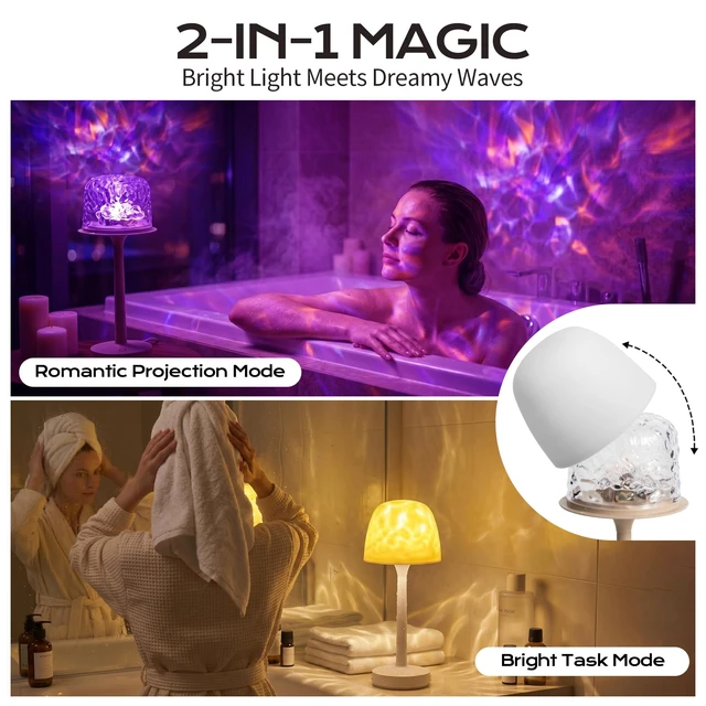 Alt view image 2 of 7 - Lamp, Dimmable Night Light with 16 Color Modes, Rechargeable Cordless LED Lamp for Bedroom Living Room Kids Room, Portable Mood Light with Memory Function (White)