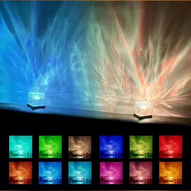 Alt view image 3 of 7 - Ocean Wave Projector Light, Water Ripple Mood Lighting Ambient Room Decor