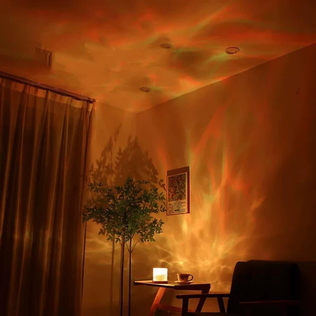 Alt view image 4 of 7 - Ocean Wave Projector Light, Water Ripple Mood Lighting Ambient Room Decor