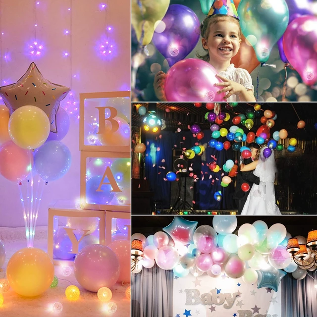 Alt view image 5 of 6 - 100pcs Balloon Lights, Long Standby Time Mini Ball Light, Round LED Multicolor Twinkling Ball Lamp for Paper Lantern Balloon Party Wedding, Birthday and Festival Christmas Decorative Lights