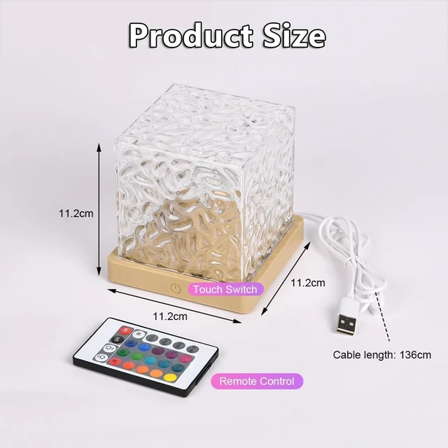 Alt view image 7 of 7 - Ocean Wave Projector Light, Water Ripple Mood Lighting Ambient Room Decor