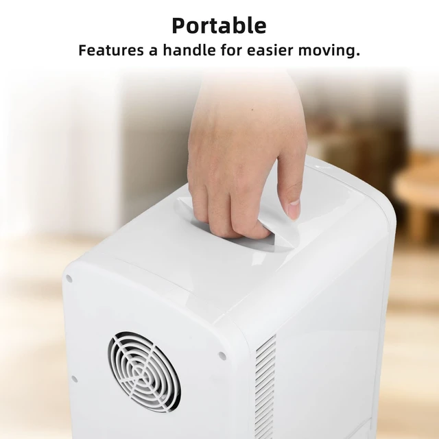 Alt view image 5 of 7 - Antarctic Star 4L/6 Can Portable Mini Fridge,Personal Compact Refrigerator,Small Cooler for Food,Drinks or Skin Care, AC/DC for Bedroom, Car, Office & Dorm, White
