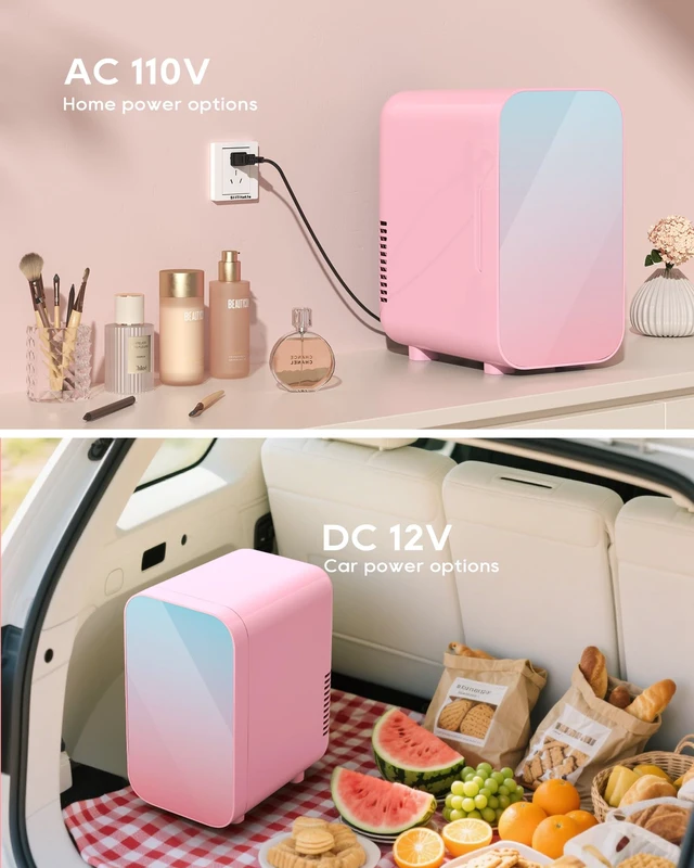 Alt view image 6 of 7 - BEICHEN Mini Fridge, 6 Liter/8 Can Skincare Fridgefor Skin Care, Cosmetics