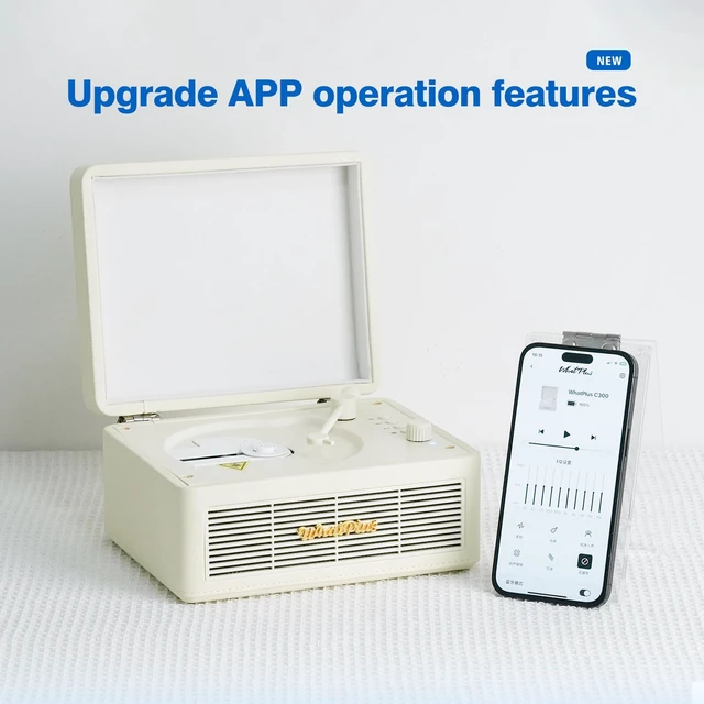 Alt view image 2 of 7 - CD Player with Bluetooth Speakers, App Control, Magnetic Display