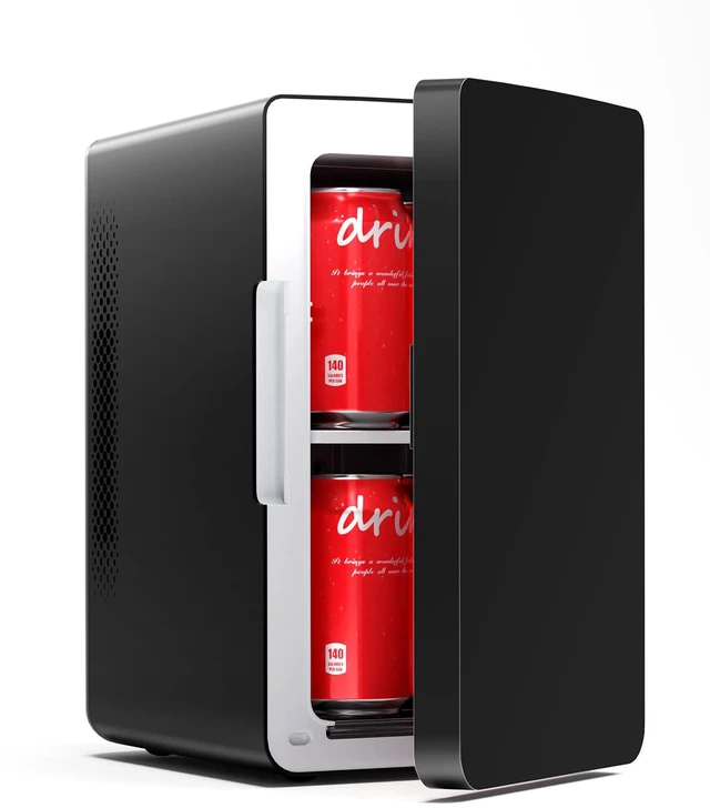 Main image of Electactic Mini Fridge, 6L/8Can Portable Small Refrigerator for Bedroom