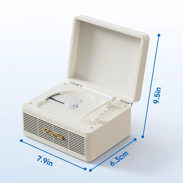Alt view image 7 of 7 - CD Player with Bluetooth Speakers, App Control, Magnetic Display