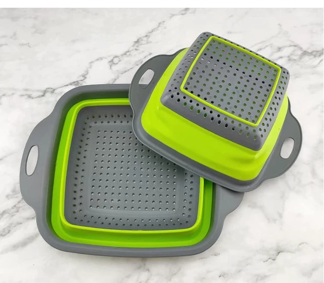 Alt view image 3 of 5 - Collapsible over sink Colander Combo Pack 15.55 x 10.2 x 1.7