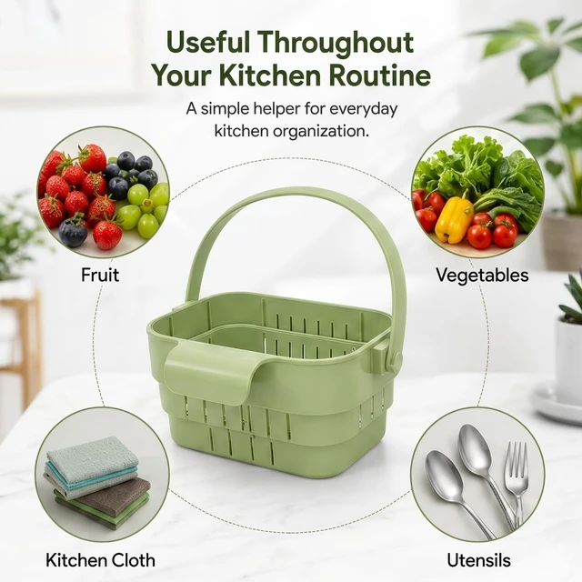 Alt view image 3 of 6 - Foldable Hanging Sink Drain Basket Stretchable Kitchen Colander
