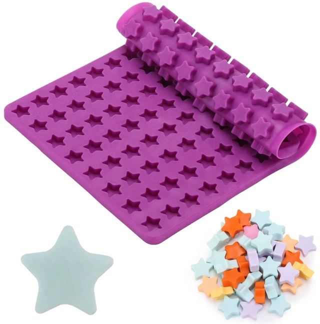 Main image of 112 Cavity Mini Star Silicone Molds Fun Shaped Chocolate Molds for Homemade Dog Training Treats, Gummies, Candy, Chocolate Chips,Biscuits