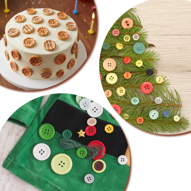 Alt view image 6 of 7 - 2 Pcs Button Silicone Chocolate Molds Candy Silicone Molds Button Silicones Mold Resin Jewelry Mold Epoxy Resins Moldes for Chocolate Cake Decoration DIY Crafts
