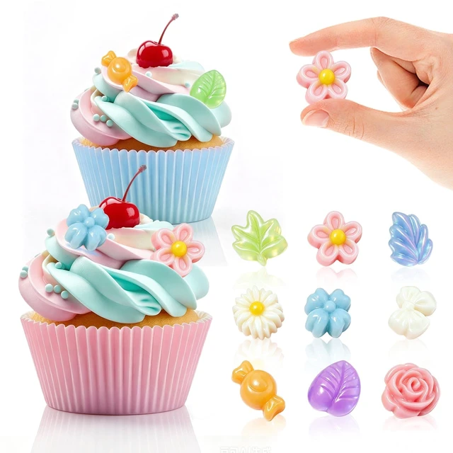 Alt view image 7 of 7 - 2PCS Flower Shape Floral Silicone Candy Molds