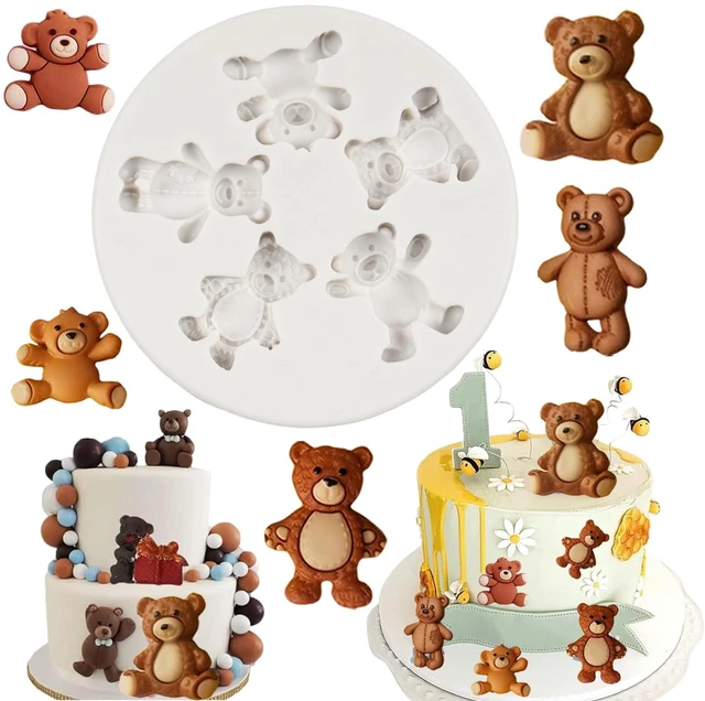Main image of Bear Silicone Fondant Molds Bear Candy Chocolate Molds