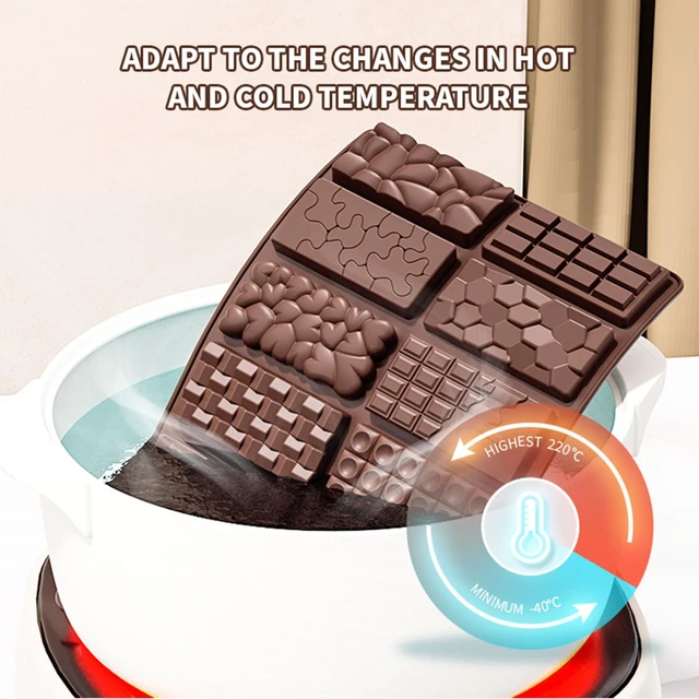 Alt view image 3 of 7 - 2Pcs Chocolate Bar Mold,12 Cavities Non-Stick Chocolate for Stuffed Pistachio Bars, Silicone Molds For Baking,Break Apart Candy Molds for Cake Decorations