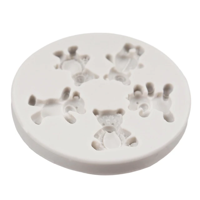 Alt view image 5 of 7 - Bear Silicone Fondant Molds Bear Candy Chocolate Molds