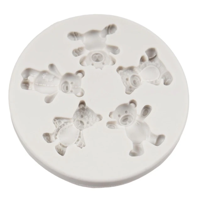 Alt view image 7 of 7 - Bear Silicone Fondant Molds Bear Candy Chocolate Molds