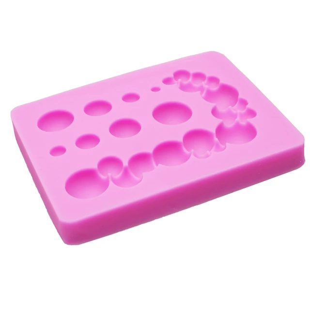 Alt view image 7 of 7 - 3D Pearl Chocolate Molds, Bubbles Ball Pearl Border Silicone Molds, Semi Sphere Cake Decorating Baking Molds for Birthday Cupcake Topper Candy Gum Cookie Dessert Clay Resin DIY Craft Set of 2